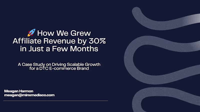 Cover image for DTC E-Commerce Affiliate Management