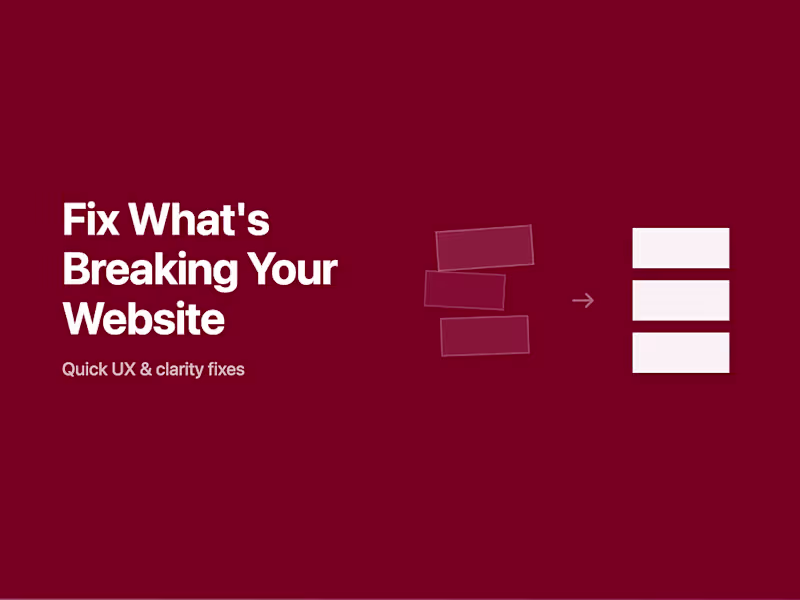 Cover image for Quick Website Cleanup Sprint