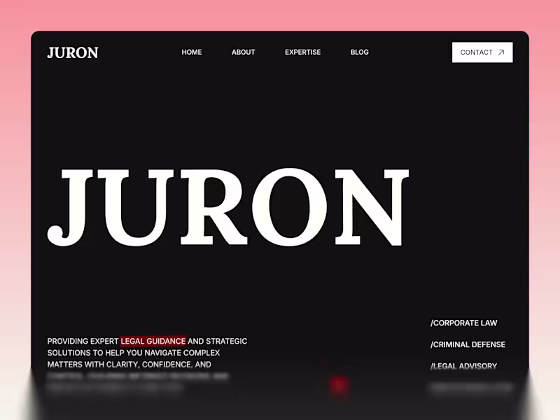 Cover image for Juron - Premium Legal Website Template