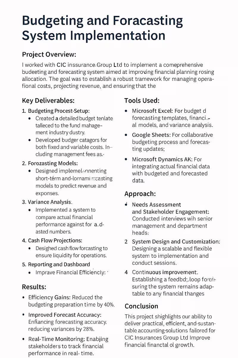 Cover image for Budgeting, Planning and Forecasting