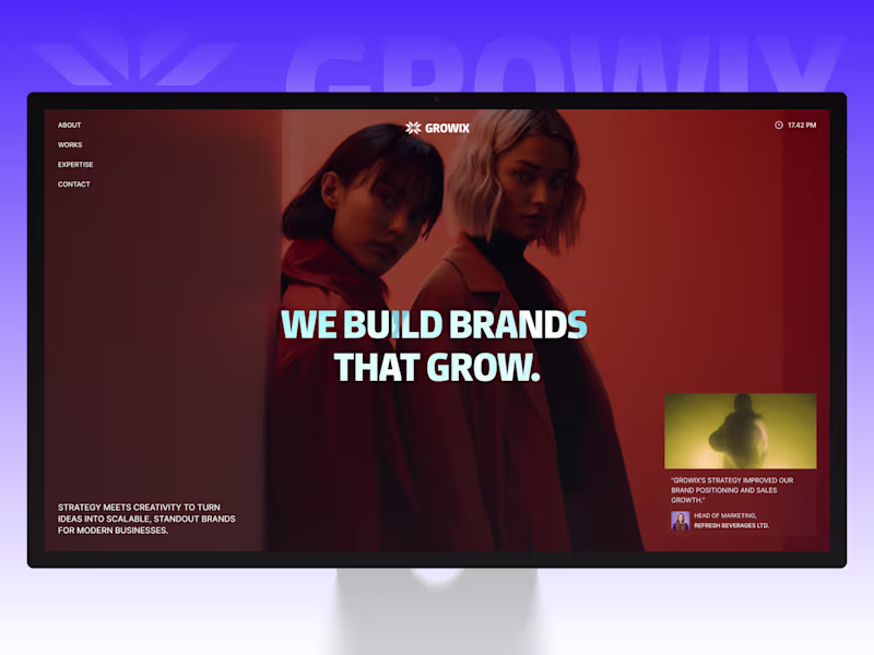 Cover image for GrowiX: Creative Agency Template Design
