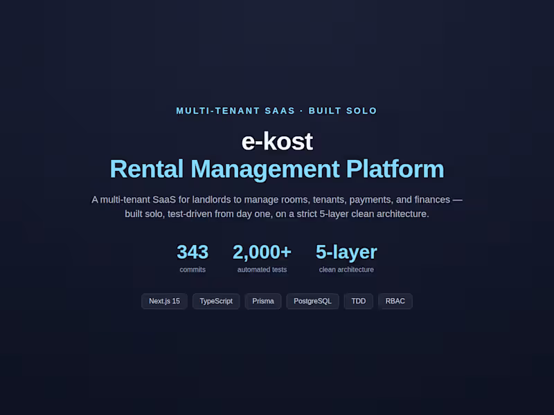 Cover image for Rental Management Platform · 343
