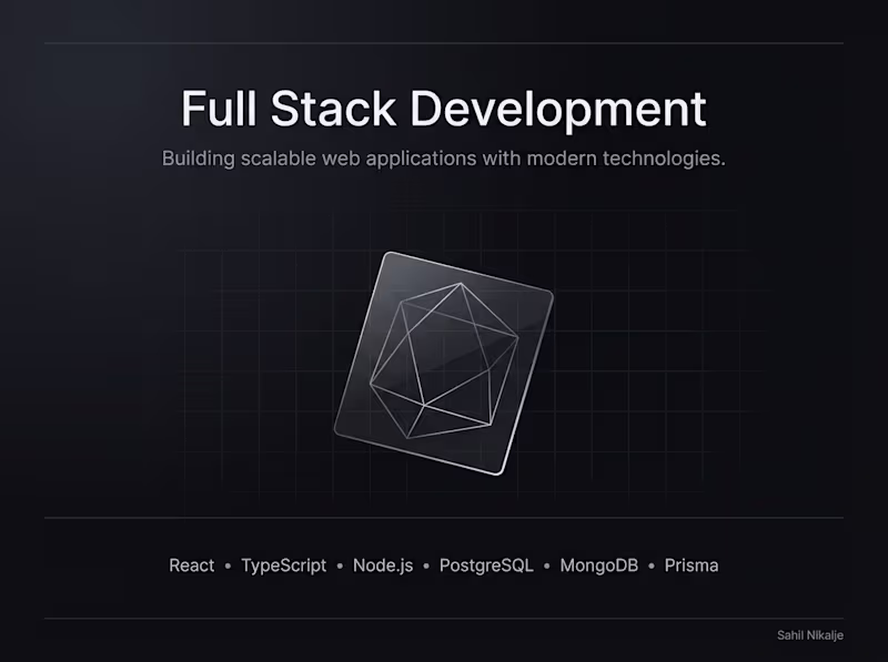 Cover image for Full Stack Web Development