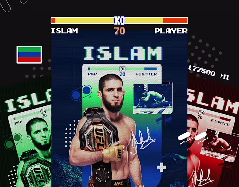 Cover image for Islam Makhachev UFC Poster Design