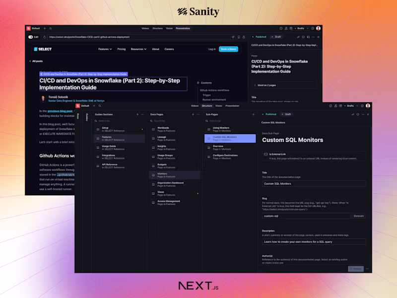 Cover image for Website Migration to Sanity CMS for SELECT