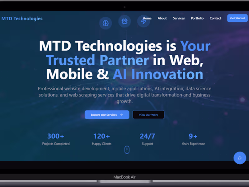 Cover image for MTD Technologies Is Your Trusted Partner in Web, Mobile & AI In…