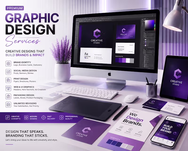 Cover image for I Will Create Professional Graphic Designs for Your Brand