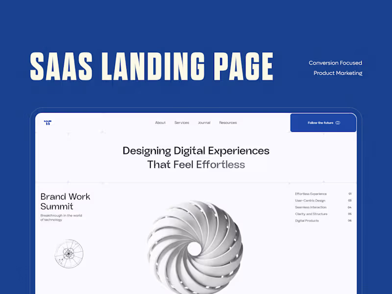Cover image for SaaS Landing Page Design That Converts