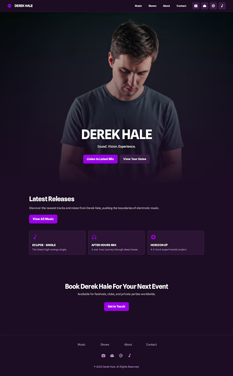 Cover image for DJ Artist Personal Brand