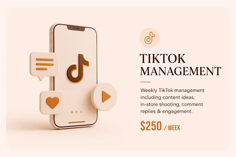Cover image for TikTok management 