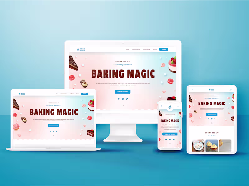 Cover image for Sucrose Sorcerer Bakery Website