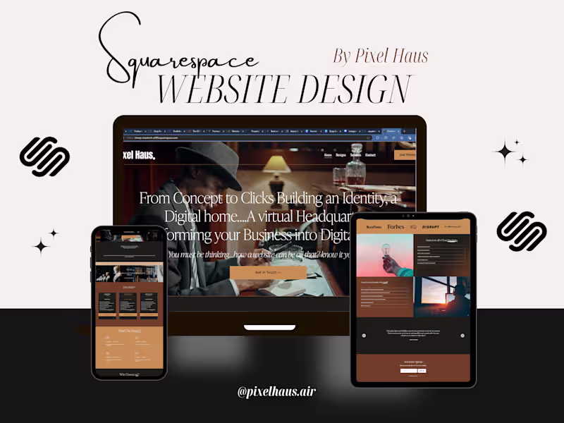 Cover image for Custom Squarespace Website Design