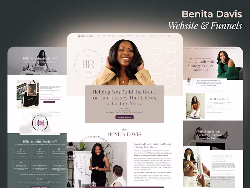 Cover image for Kajabi Website & Funnel Design for Benita Davis