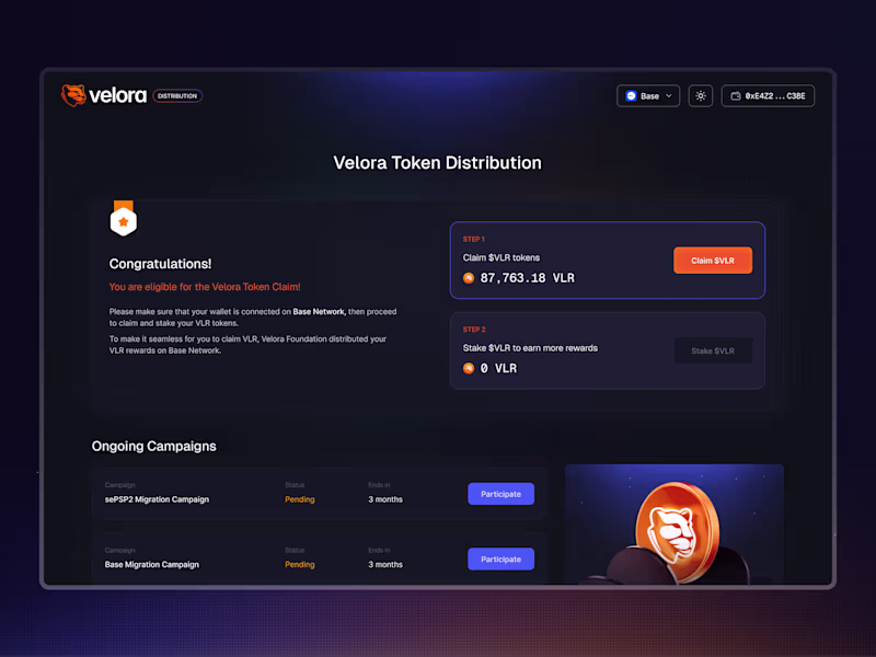 Cover image for VLR Token Distribution Platform Design