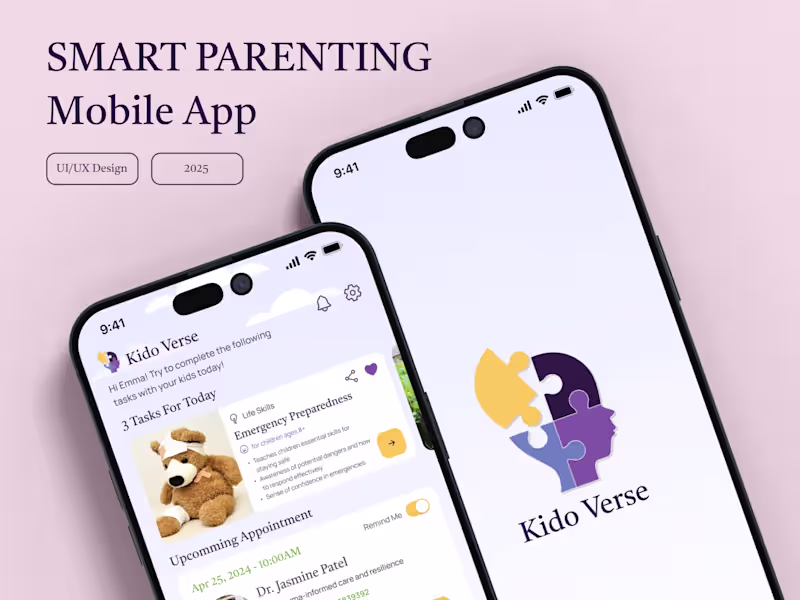 Cover image for Mobile app design for parenting support