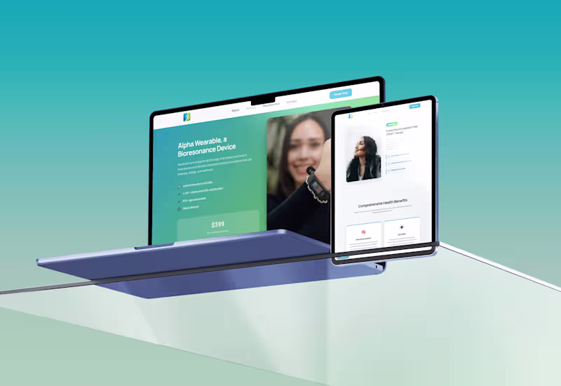 Cover image for Wellness Website Design with Payments | UI/UX Healing Platform