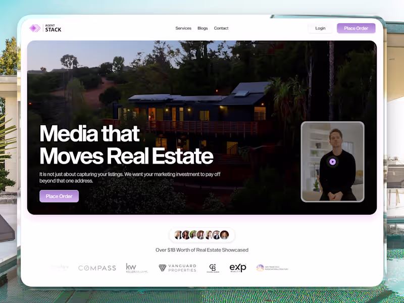 Cover image for Agent Stack -  Framer Website Design