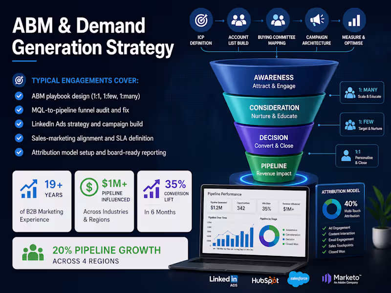 Cover image for B2B Pipeline Growth | ABM & Demand Generation Strategy