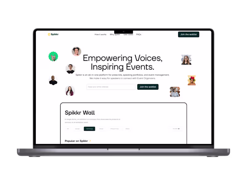 Cover image for 🎤Spikkr: Waitlist Website