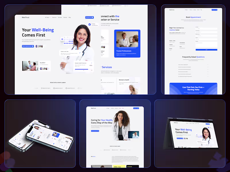Cover image for MedTrust Healthcare Platform Design & Development