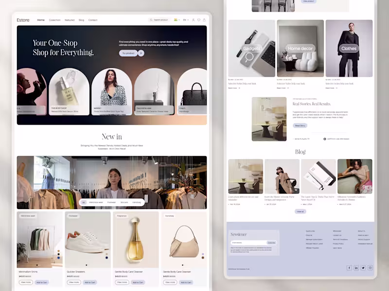 Cover image for Ecommerce website design