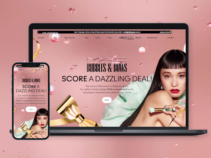 Cover image for MAC Cosmetics Holiday 2022 Gamification