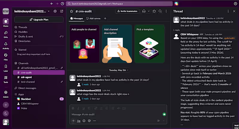 Cover image for CRM Audit & Automation Setup — HubSpot, Salesforce, or GHL
