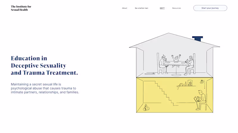 Cover image for The Institute for Sexual Health: Landing page design
