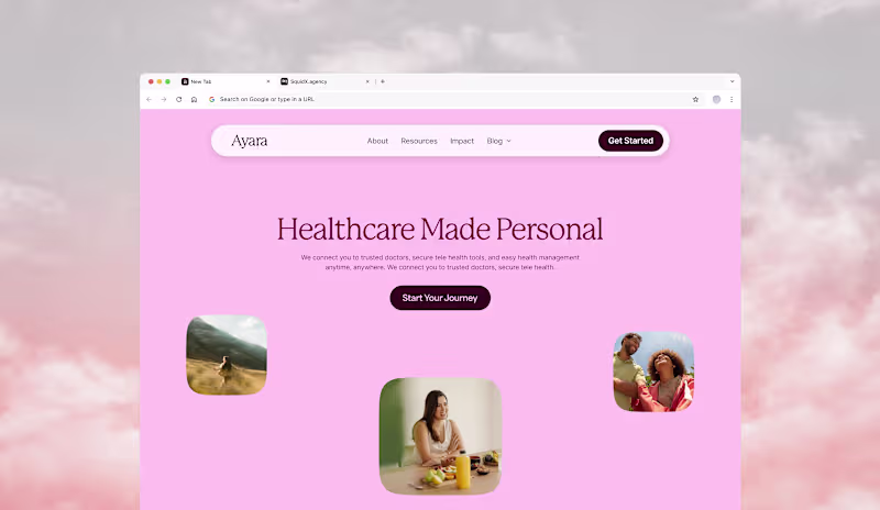 Cover image for AYARA Healthcare Website Design