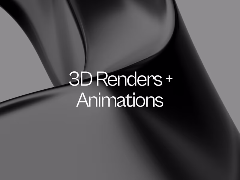 Cover image for Photorealistic 3D Renders and Animations