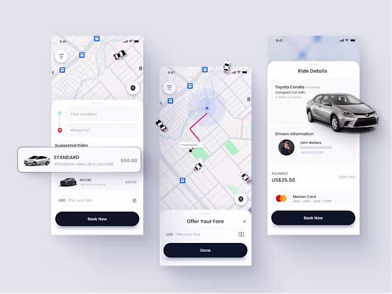 Cover image for Taxi App with Live Location Sharing Feature