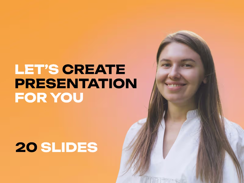 Cover image for Custom presentation from scratch, 20 slides