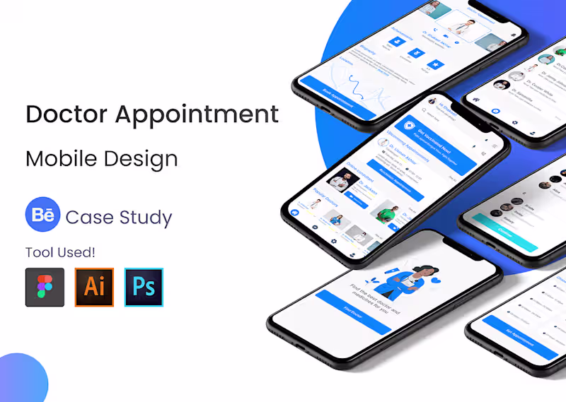 Cover image for Doctor Appointment App UX UI Case Study