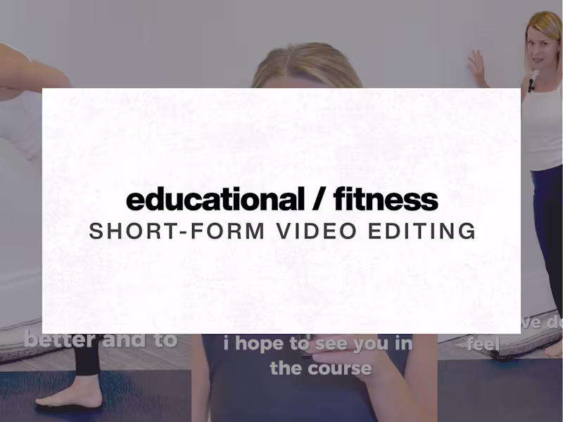Cover image for Education Style Short-form Video Editing