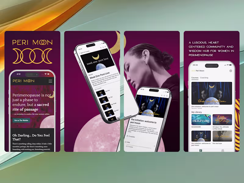 Cover image for Kajabi Branded Mobile App — peri moon