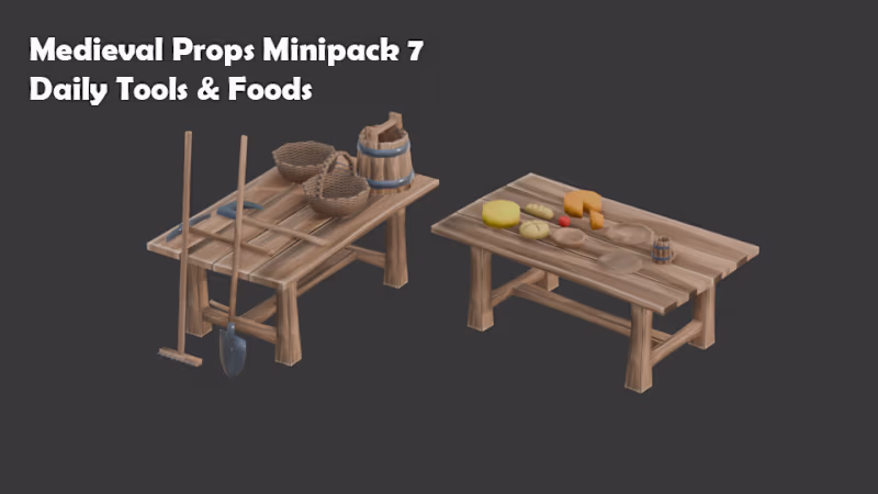 Cover image for I’ve just released a free Medieval Props Minipack 7 - Daily ...