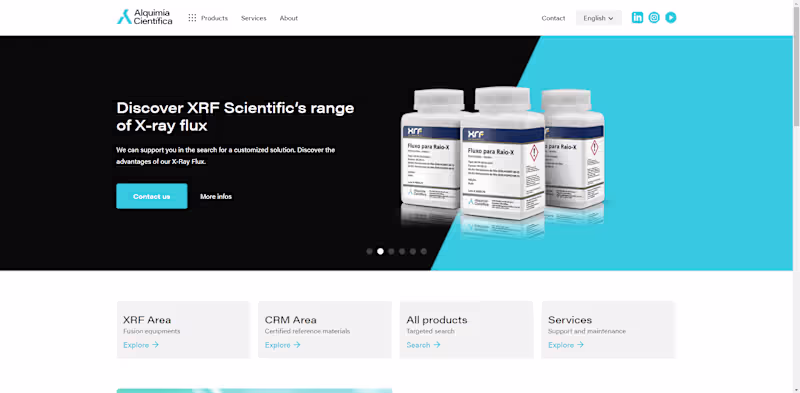 Cover image for Catalog Website for Alquimia Científica