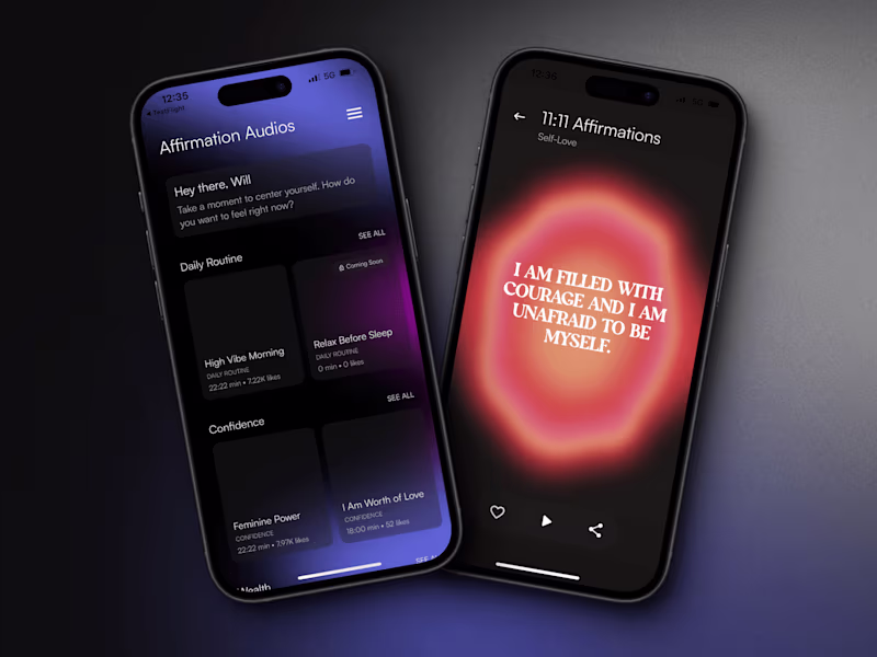 Cover image for 11:11 Affirmations — Audio & Text Affirmations App