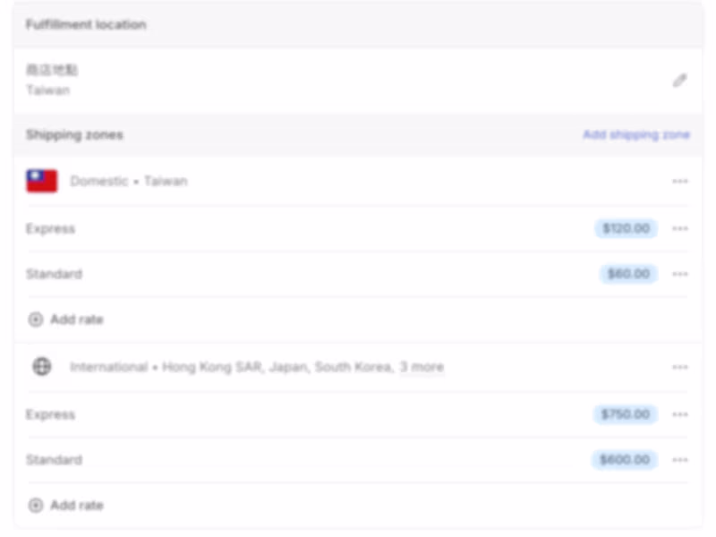 Cover image for Shopify Shipping Zones & Rate Setup – Global Fulfillment Logic