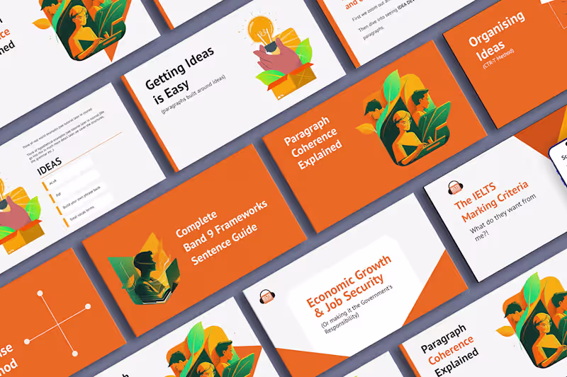 Cover image for IELTS Podcast x Google Slide Presentation on Behance