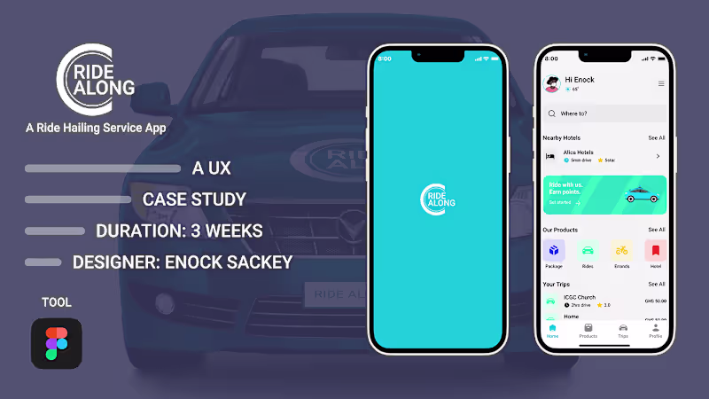 Cover image for RIDE ALONG. A ride hailing service mobile App. :: Behance