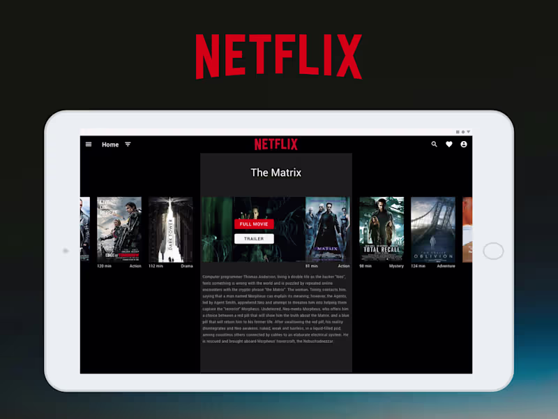 Cover image for Netflix Video Streaming Responsive UI Redesign Concept
