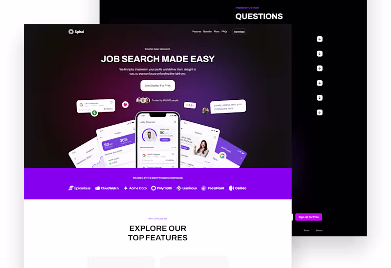 Cover image for Job Search Website Design