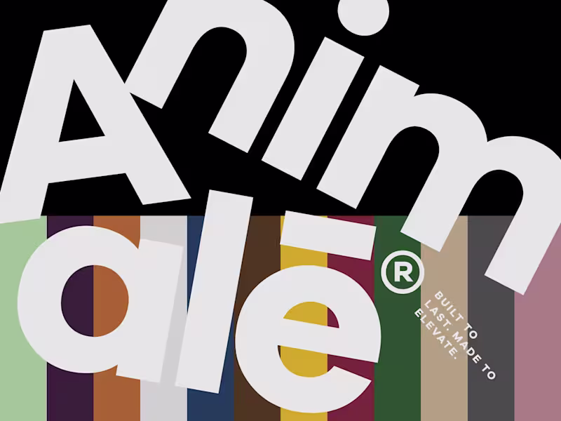 Cover image for Animalē - Brutalist Brand Identity & Product Packaging
