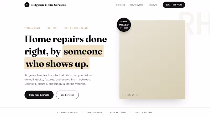 Cover image for Starter Website - Single Page