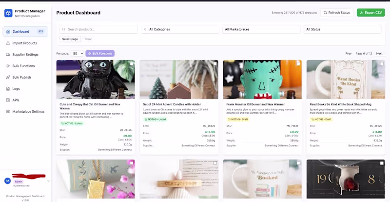 Cover image for ProductPlug - Multi-Marketplace E-commerce
Management Platform