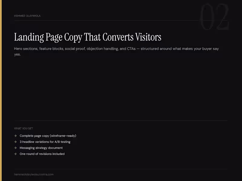 Cover image for High-converting landing page copy for SaaS & fintech