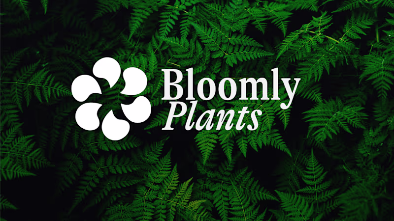 Cover image for Bloomly Plants- Logo & Visual Identity