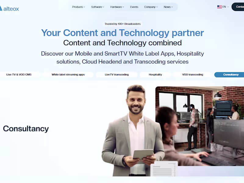 Cover image for Alteox OTT Technology Platform Development