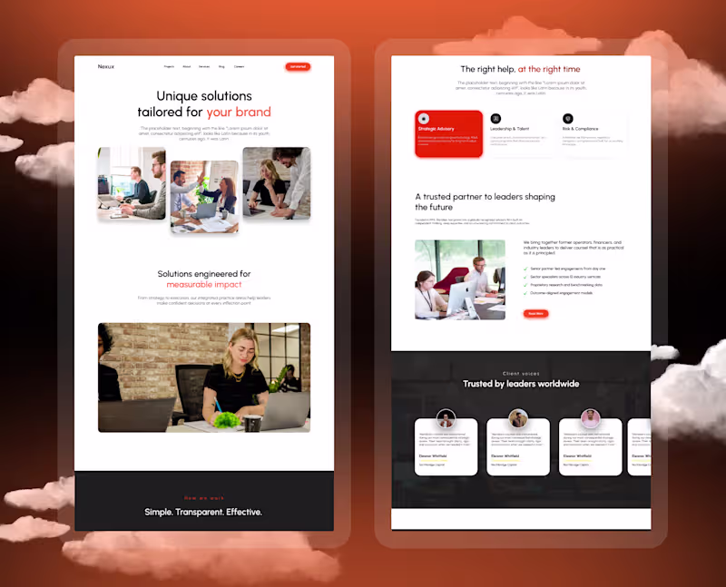 Cover image for I will design modern website homepage UI in Figma